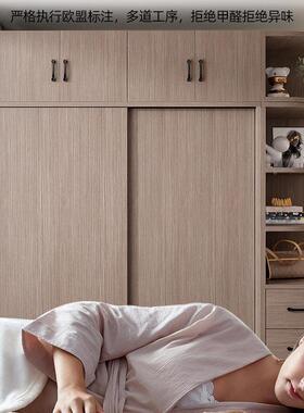 衣tb-76828柜家推用卧柜室简约现代拉门童衣橱出租房儿实木大衣橱