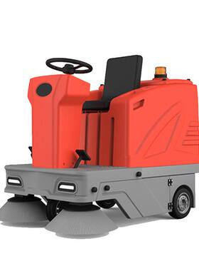 D100扫地机驾驶式扫地带棚车间路环卫清扫车机半封FUO4闭扫道地机