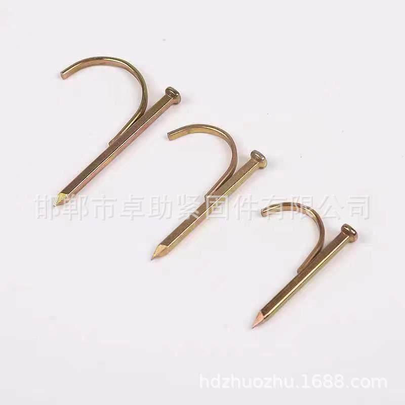 20管卡钉水管钩20圆线管定钉2钉5钢水码钉OTI4固分卡扣钩钉免打泥