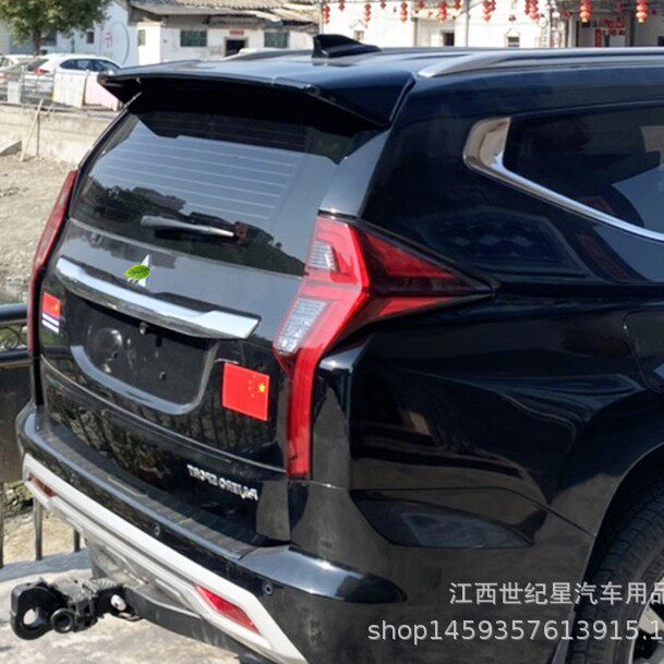 专用新帕杰罗劲畅尾翼 16-21款蒙特罗免打孔泰版后顶尾翼外饰改装