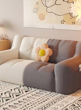 人沙发可躺懒可睡UIK双人沙小户型出租房榻榻米座发椅网红卧室小