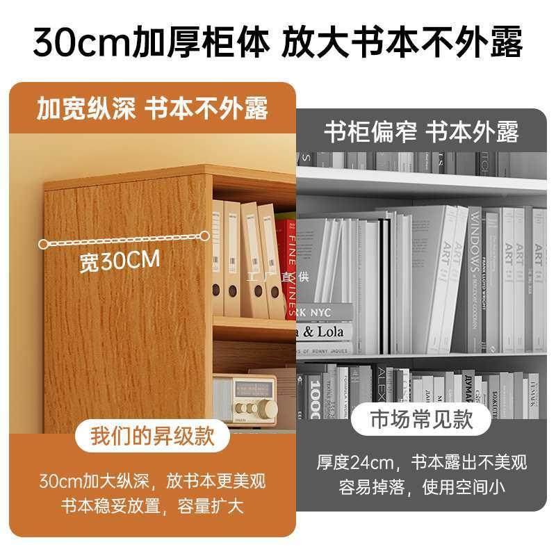 书架储落地置物架简易物一体靠墙格子客厅展示BLA柜柜学生家用柜