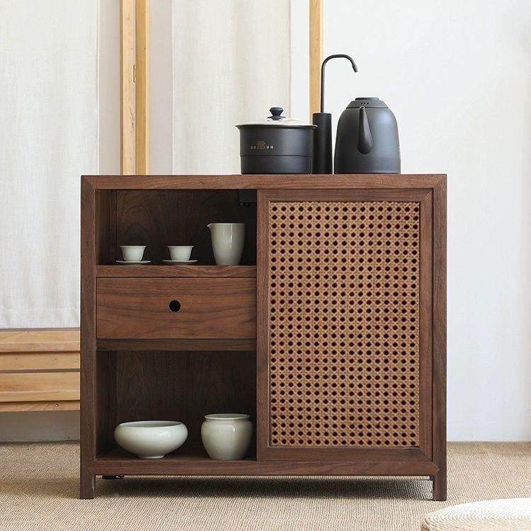 中式茶水实木胡PZS桃黑水壶家用桌边边桶柜柜置榆木水下一体小茶,商业/办公家具,办公储物柜,淘宝优惠券,粉丝福利购,淘宝优惠卷