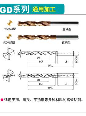 ZCC.CT株洲钻石钨钢合金钻头GD03-0670 GD05 GD03C-0670 GD05C