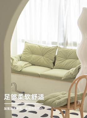 卡加无品牌/斯飘窗沙轻奢飘窗垫窗台垫网阳台垫发定做抹茶绿绢尔