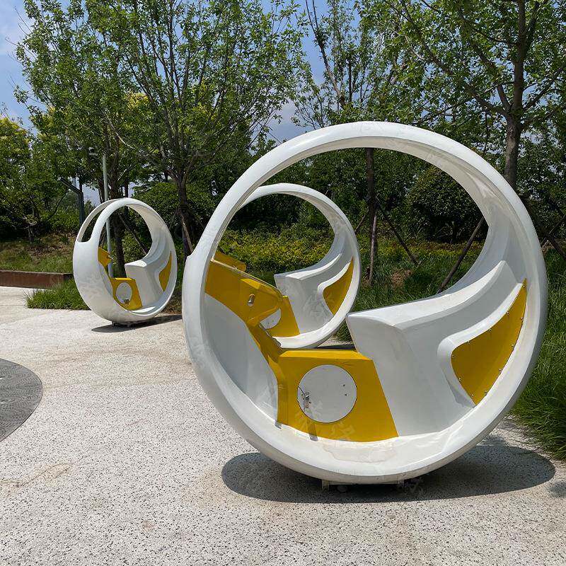 场互动脚踏发发光单车广景区公GHZ园亲族互动骑行健身游乐电设备