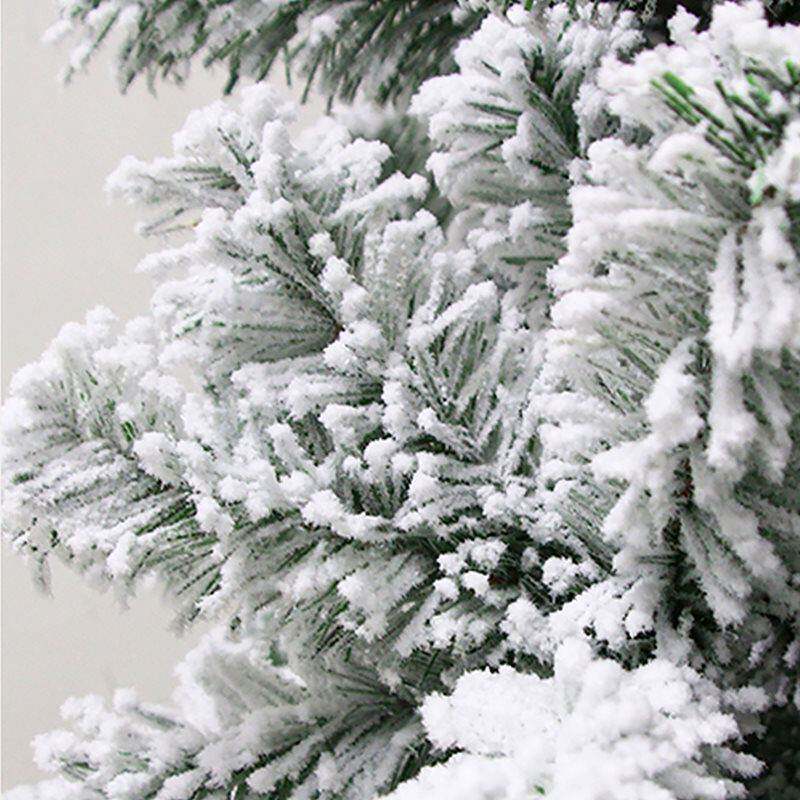批圣诞树家加用植绒落雪白色KTU雪2喷025新款豪华密圣诞节装饰树