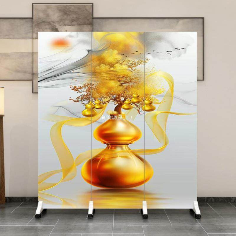 中家用屏风隔断客厅卧室卫生间帘进口遮挡办公室式简门易移动HZZO