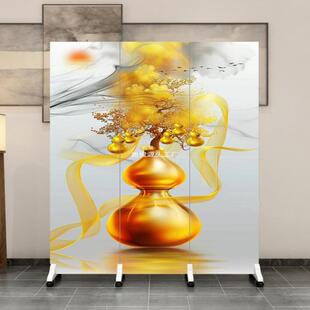 中家用屏风隔断客厅卧室卫生间帘进口遮挡办公室式简门易移动HZZO