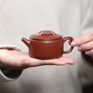 兴紫砂90cc壶小茶壶原矿朱泥壶小容102218双量宜茶具一个人单厂家