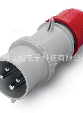 213.32BHW36V防水工业插头32A-6/3P+EIP44ceeh插头380插头