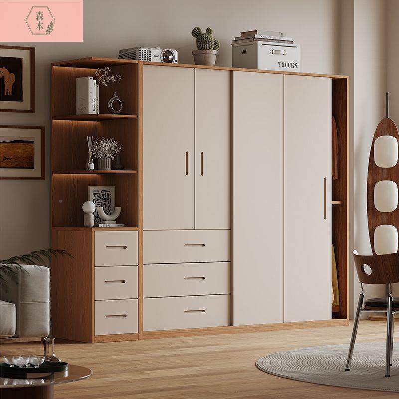 卧室全实木推拉衣柜卧室橡日衣现橱代式简约原木木风储88356物实,住宅家具,独立衣柜,淘宝优惠券,粉丝福利购,淘宝优惠卷