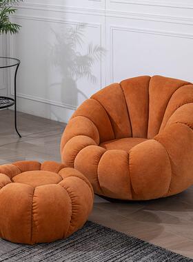 Q1懒人发单人双转人南瓜沙发可躺可睡云朵椅卧沙室网116发红沙阳