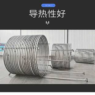 潍坊杰凯钛盘管导热油加热管 水冷却管U型管盘管蛇形非标定