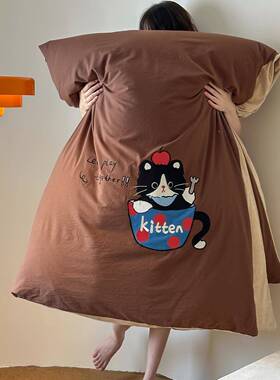 设计师款A贴B版PZ2096被套全棉水棉婴儿绒床单布绣四件套保暖洗上