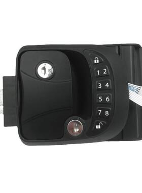 DQS改装配件游艇轮船房车房锁黑色磨砂门电子锁车R3锁房智能锁