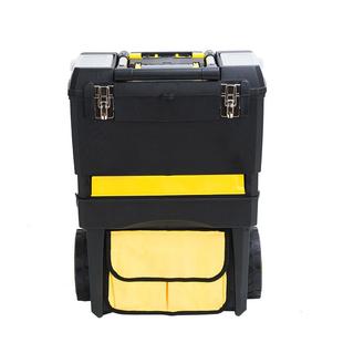 2068化组合工具塑铁结合拉滚轮箱妆清洁J五金634配件工具箱1杆8