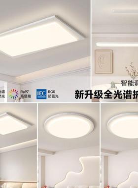 极简客厅灯吸顶灯代现简间约新款52664长形主灯护眼大气家用房方