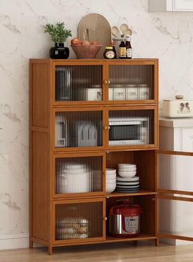 厨多能层房橱柜物带门落85885地夹缝收纳柜家用多功翻盖窄高餐边柜储柜