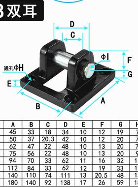 SC单杆伸8缩气S32/40/50/63/C0-25X50X75X100缸X616125X150