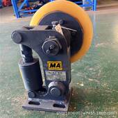 聚氨酯轮皮 立井提升L25滚轮罐耳 罐笼缓冲导向轮 三锁紧滚轮罐耳