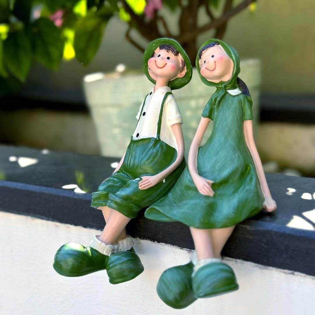 2P80花F77JS857园摆件吊脚娃阳台庭露院造景家居客厅电花视柜台架,家居饰品,户外/庭院摆件,淘宝优惠券,粉丝福利购,淘宝优惠卷