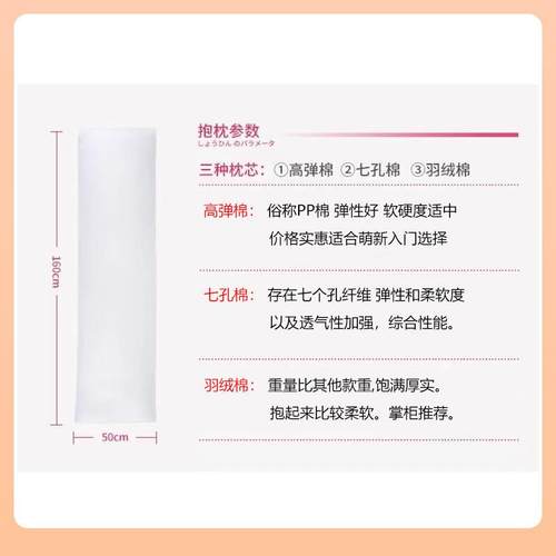 97Ny等P身抱枕枕芯160x5F$p$p&aq0加重羽绒棉P棉150云上七孔l棉2w