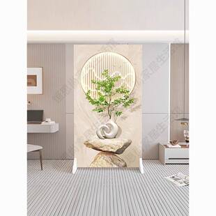 入户屏风隔断客厅正对门遮挡卫生间家用实木座屏简约现代玄关挡风