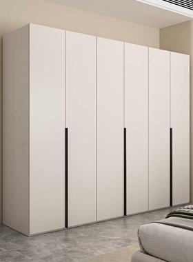 实木板颗粒衣柜家用卧室现代XVI奶简约油风柜环保欧松板主子卧大