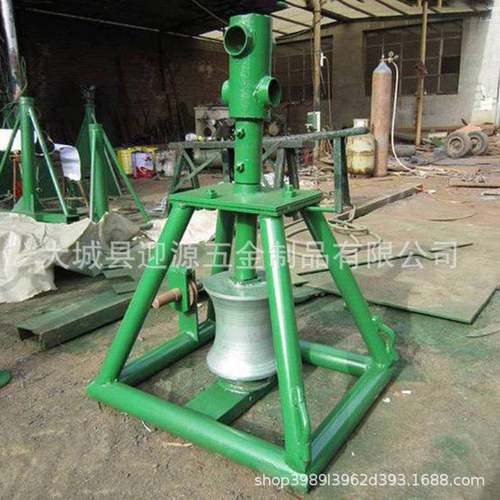 手力施WIA工工卷具人工摇绞磨机简易式手推电绞磨线缆拉紧扬机