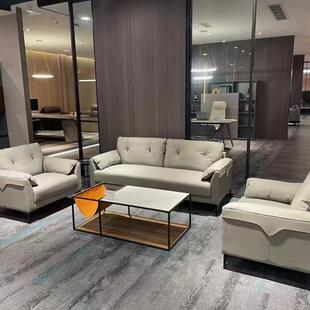 办公沙发商务接Q006待休会客区简约现代人位洽三谈等候室息区办公