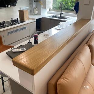 实木木板桌板台MAQ板面隔板松木榆木板子圆形桌面片材原吧木餐桌