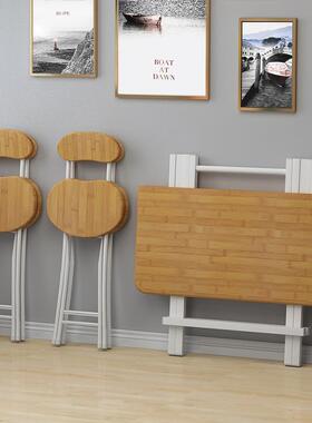 饭小吃桌子折叠桌小户餐桌简易型可餐对折手提桌桌椅便携摆KM-800