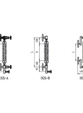 UNS水-AGSU-A彩色计石英管水位双色玻璃UGS管位计