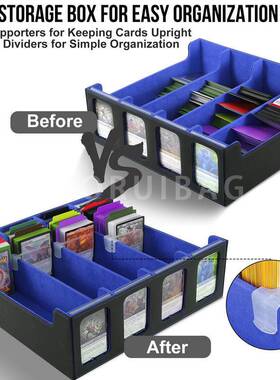 三排四排盒1800+YuGioh/MTG/TCG/CCG/pokemon三国杀PU皮质卡盒