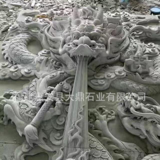 石雕浮雕 青石大门彩绘雕刻祠堂古建动物花鸟雕刻 厂家供应