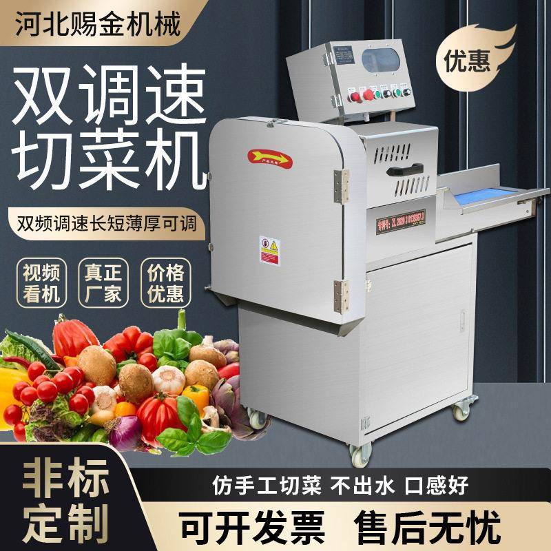 厂家定制60型80型全自动切菜机商用小型不锈钢蔬菜切丁切丝切段机