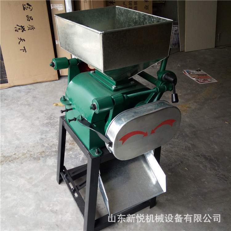 油坊大豆多用途豆扁机薄厚可调挤扁机家用花生核桃破碎机