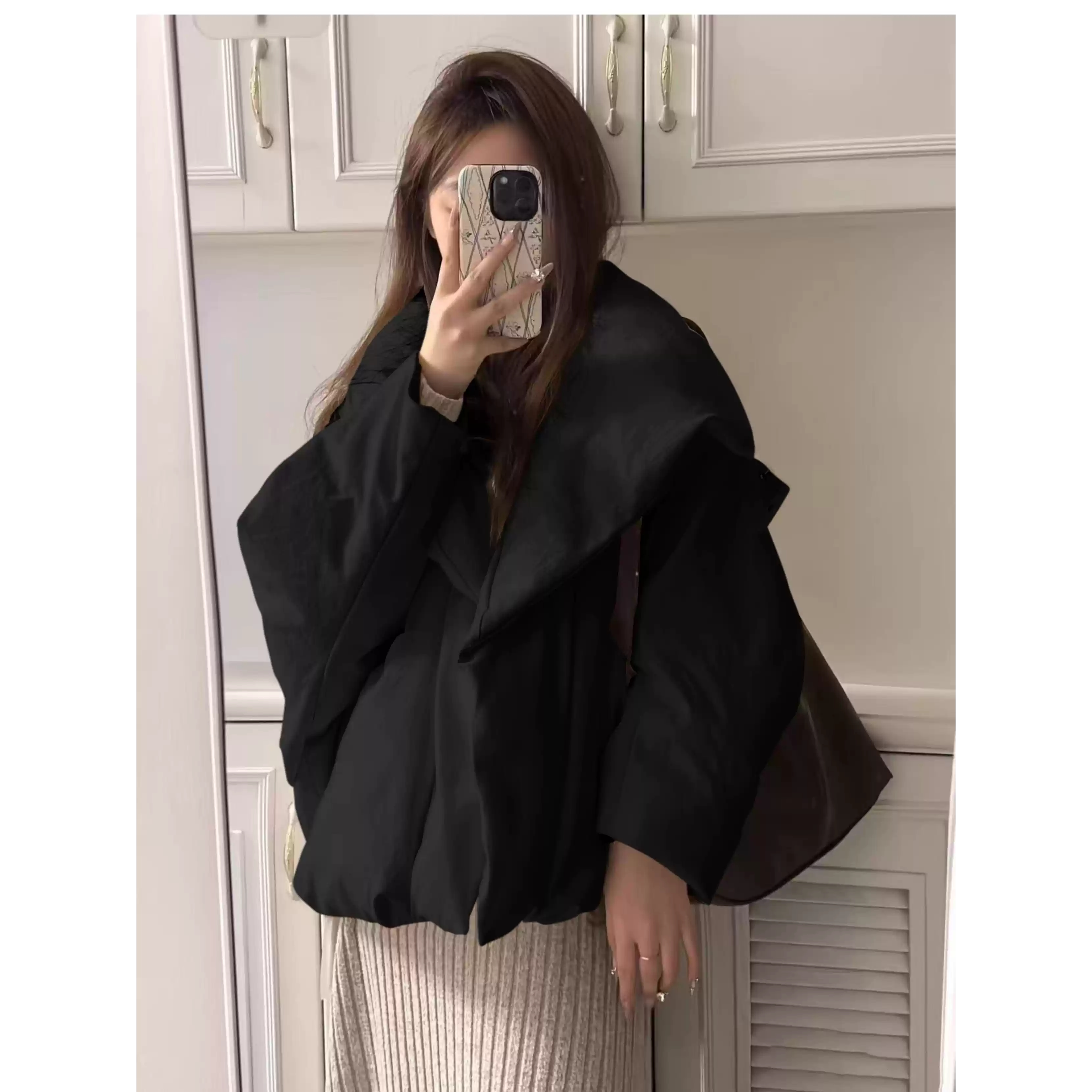 2025年短款棉服女冬季新款时尚洋气高级小众设计感小个子外套