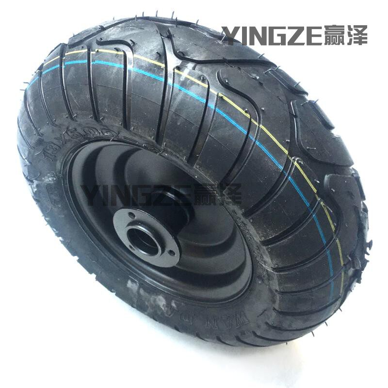 小四轮改装小沙滩车13X5.00-6寸真空公路轮胎前轴承轮毂