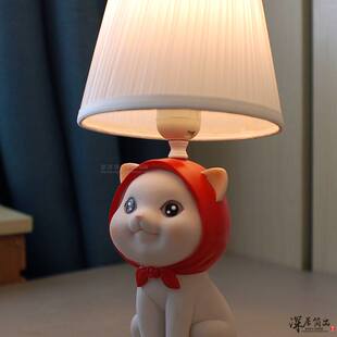 卡通可爱小猫台灯猫咪小夜灯女孩女生公主少女儿童房间卧室床头灯