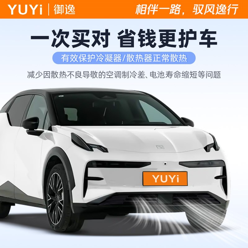 适用于极氪X防虫网专用中网进气防蚊虫柳絮免拆水箱防护改装配件