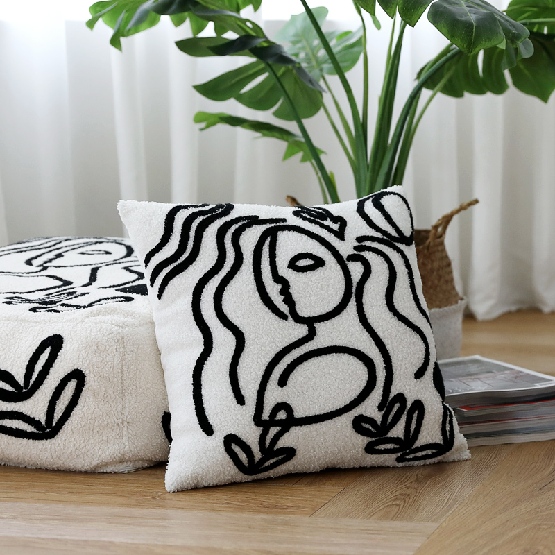ZOODII装典 Keith爱心波普毕加索沙发抱枕客厅极简抽象创意靠垫