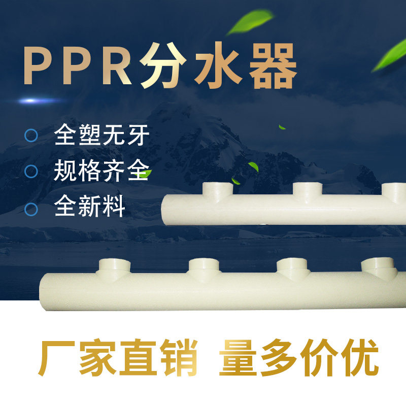 PPR分水器 全塑分水器无牙分支器主管50mm150间分支20 4分 25 6分