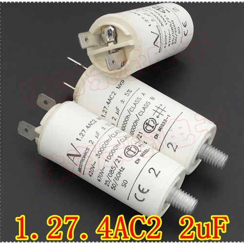 进口保加利亚 AV 1.27.4AC2 MKP 2uF 470VAC 通风机电机啓动电容