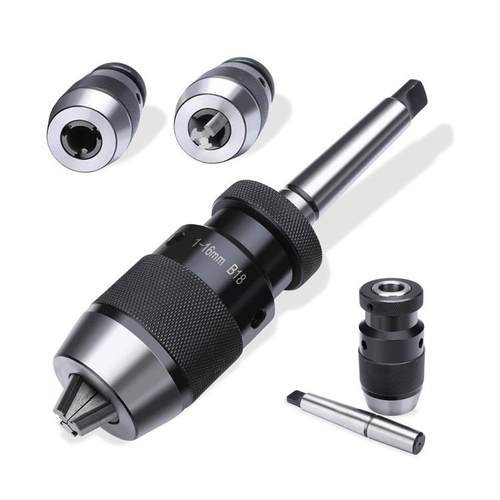 自紧式钻夹头1-13B16JT6自锁重型1-16B18自紧数控专用