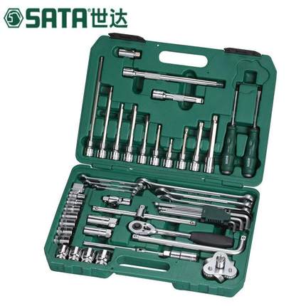 工具箱56件套装组合棘轮套筒扳手汽修汽保工具修理修车 09509