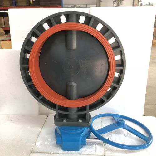 大规格 DN400 16寸 UPVC涡齿蝶阀 FPM阀座 3925元一台