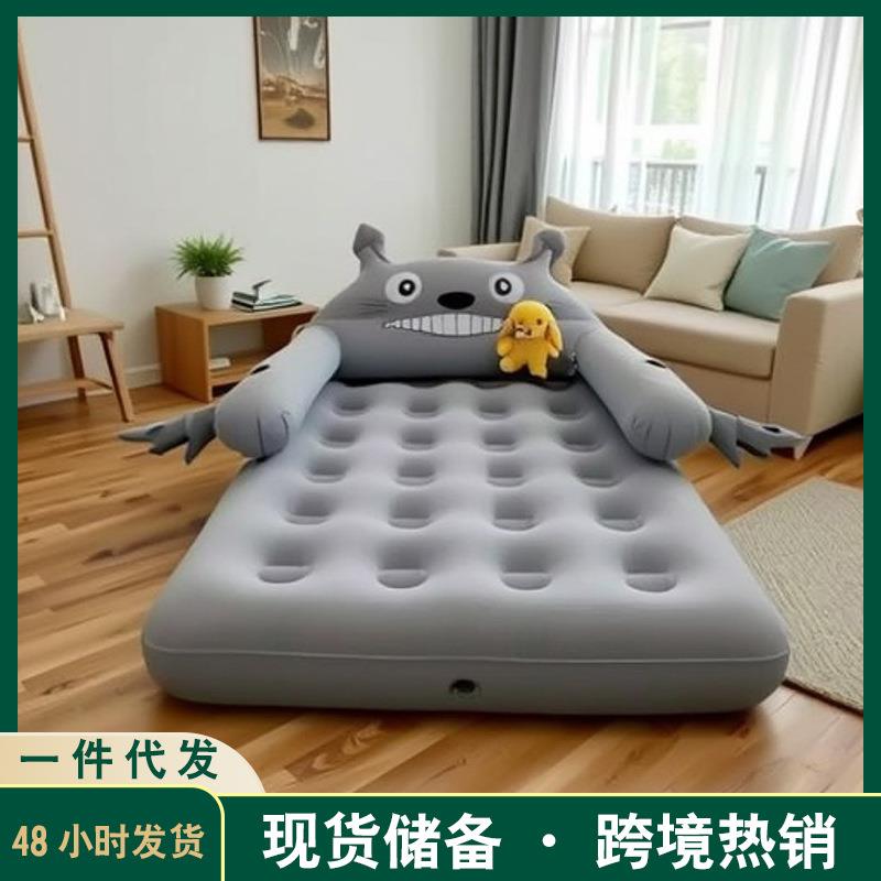 自动充气户外露营床带枕头款充气床露营家居充气床多功能便携气垫