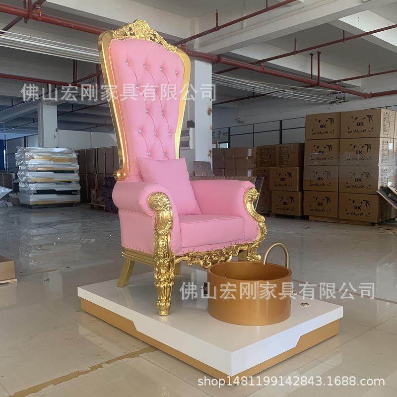 电动纹眉美足一体躺椅电动足浴沙发按摩椅足疗洗脚按摩床美甲沙发